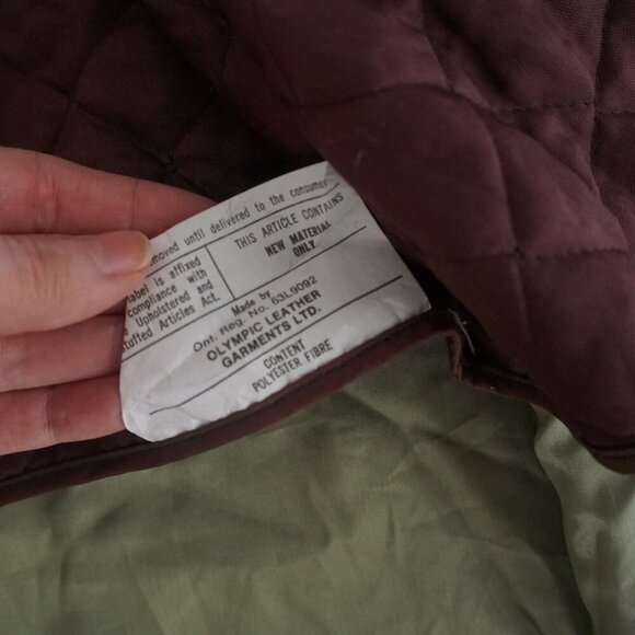 The Old Mill Glen Lainey Banton Olive Green Penny Coat Leather Trench Jacket M - Picture 12 of 16